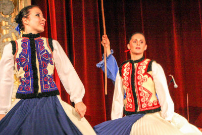 Hungarian Folklore show at the Duma theatre, Budapest, Hungary