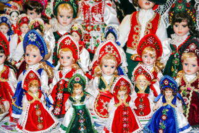Hungarian Dolls, Central Market, Budapest, Hungary