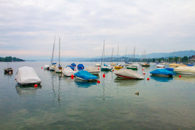 Boats, Zurichsee, Lake, Zurich, Switzerland