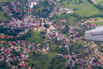 Aerial view, village, Switzerland