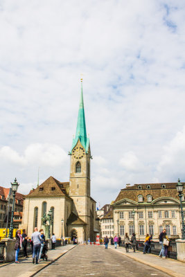Fraumunster Church, Munsterburcke, Zurich, Switzerland