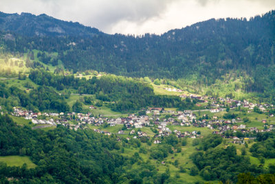 Village in the Swiss Alps