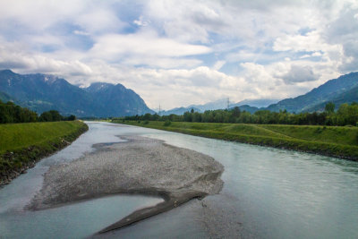 River in the Swiss Alps