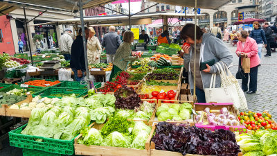 Farmer's market, Basel, Switzerland