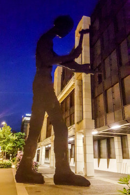 Hammering Man statue, Basel, Switzerland