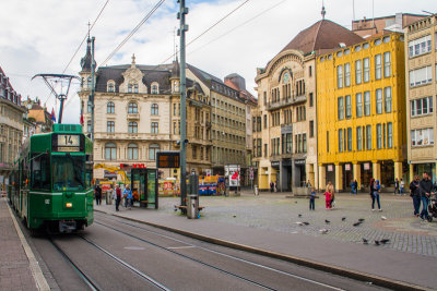 Marktplatz, Tram, Basel, Switzerland