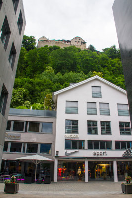 Vaduz Castle overlooking Vaduz, Liechtenstein