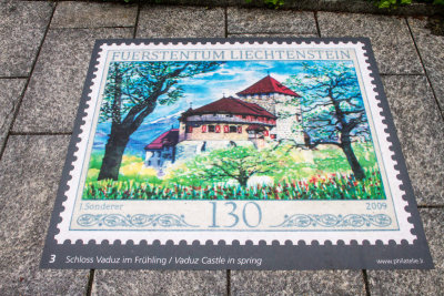 Stamp, art, Vaduz, Liechtenstein