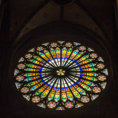 Stained Glass window, La cathedrale Notre-Dame de Strasbourg, France