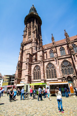 Freiburg Munster medieval cathedral, Freiburg im Breisgau, Black Forest, Germany