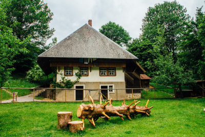 Day Labourer's cottage, 1812, Vogtsbauernhof, Open-Air Museum, Gurach, Black Forest, Germany