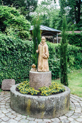 Gardens, Stadtkirche Sankt Marien, Gengenbach, Black Forest, Germany