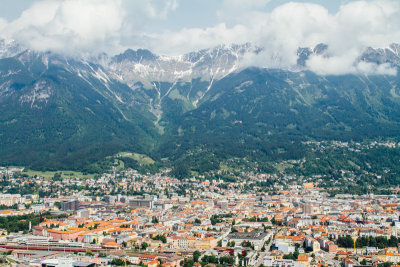 View of Innsbruck, Bergisel Ski Jump, Austria