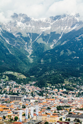 View of Innsbruck, Bergisel Ski Jump, Austria