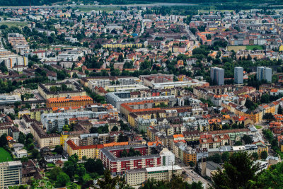 View of Innsbruck, Hungerburg Funicular, Austria