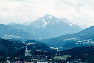 View of Bergisel and Serles, Austria