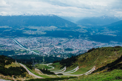 View of Innsbruck, Seegrube, Cablecar, Austria