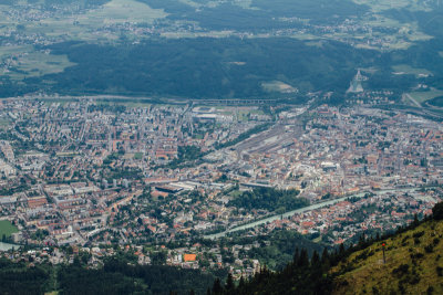 View of Innsbruck, Seegrube, Cablecar, Austria