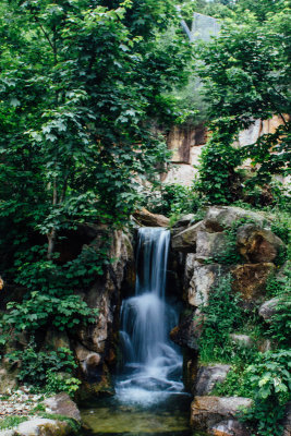 Waterfall, Alpenzoo, Innsbruck, Austria