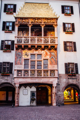 Golden Roof, dusk, Innsbruck, Austria