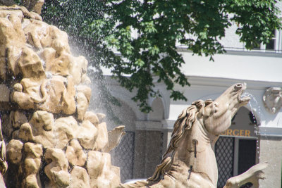 Residenzbrunnen, fountain, Sound of Music location, Salzburg, Austria