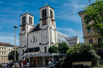 Parish Church St. Andrä, Mirabellgarten, Salzburg, Austria