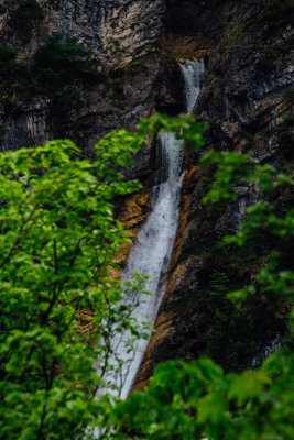 Waterfalls on the Pollat river, Bavaria, Germany