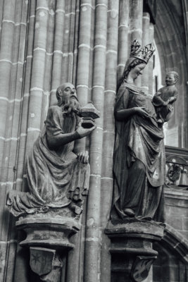 Wise King, St. Lorenz, Nuremberg, Bavaria, Germany