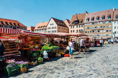 Hauptmarkt, Nuremberg, Bavaria, Germany
