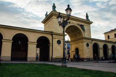 Entrance to Hofgarten, Munich, Bavaria, Germany