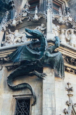 Dragon, The New Town Hall, Marienplatz, Munich, Bavaria, Germany
