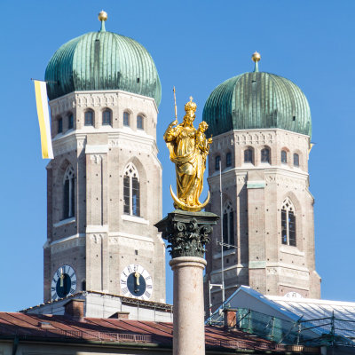 Frauenkirche towers, Queen of Heaven, Munich, Bavaria, Germany