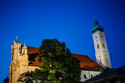 Viktualienmarkt, St. Peter's Church, Munich, Bavaria, Germany