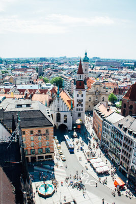 Old Town Hall, Marienplatz, View of Munich, Bavaria, Germany