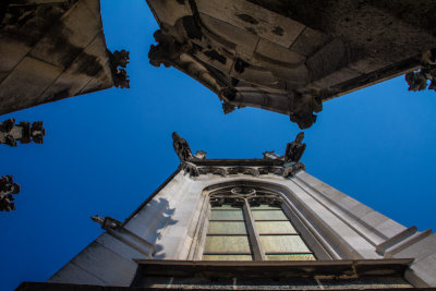 New Town Hall, view into the sky, Bavaria, Germany