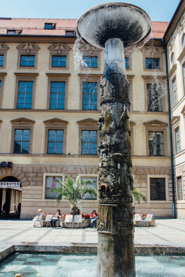 Richard-Strauss-Brunnen, fountain, Munich, Bavaria, Germany