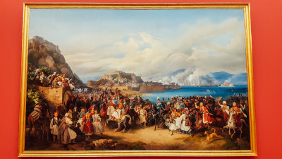 The Entry of King Othon of Greece into Nauplia, Peter Von Hess, 1835, Neue Pinakothek, Munich, Bavaria, Germany