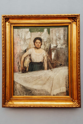 Woman Ironing, Die Buglerin I um, Edgar Degas, 1869, Neue Pinakothek, Munich, Bavaria, Germany