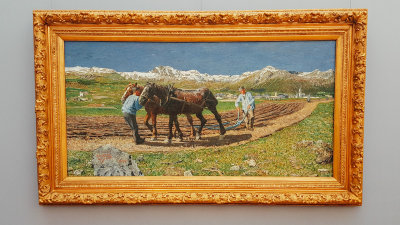 Ploughing, Giovani Segantini, 1890, Neue Pinakothek, Munich, Bavaria, Germany