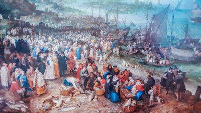 Seehafen mit der predigt Christi, Jan Brueghel, 1568-1625, Alte Pinakothek, Munich, Bavaria, Germany
