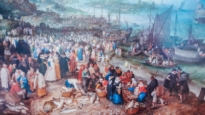 Seehafen mit der predigt Christi, Jan Brueghel, 1568-1625, Alte Pinakothek, Munich, Bavaria, Germany