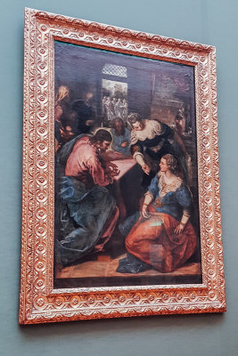 Christus bei MAria und Martha, Tintoretto, 1518 - 1594, Alte Pinakothek, Munich, Bavaria, Germany