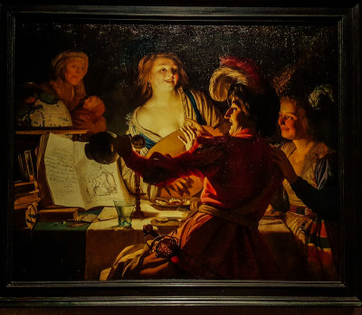 Der Liederliche Student, Gerard Van Honthorst, 1592 - 1656, Alte Pinakothek, Munich, Bavaria, Germany