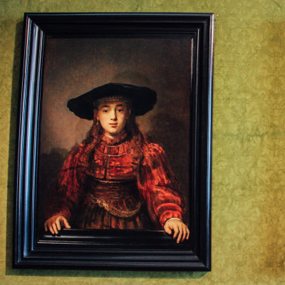 The Girl in a Picture Frame, 1641, Rembrandt Harmenszoon van Rijn, The Royal Palace, Warsaw