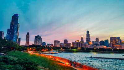 Chicago, View from Shedd Aquarium