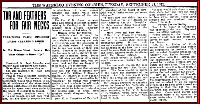 immodest dress causes women to be molested according to preachers 1912