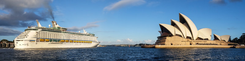 Cruise Boat and Opera House, Sydney, Australia