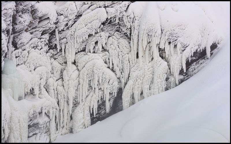 Frosty formations at Tnnforsen