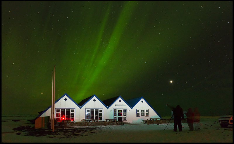 Northern light over Jkulsarlon cafe 