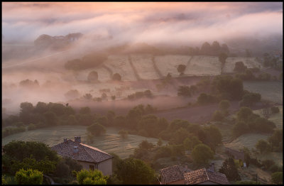 Morning fog at Montsonis